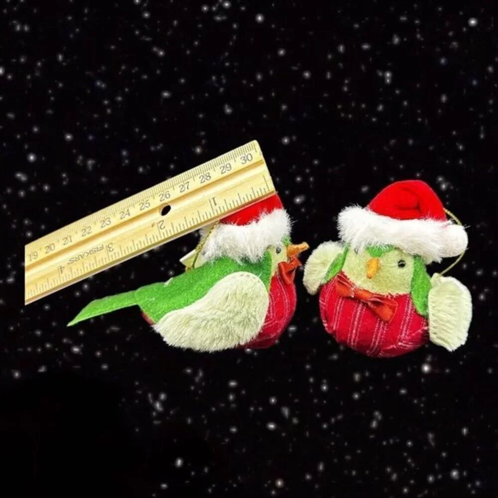 Wondershop 2022‎ Christmas Bird Ornaments from Target Wondershop 4 Set 3”T